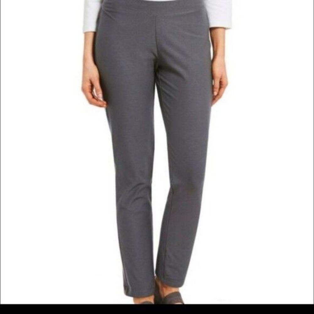 Eileen Fisher Pants Women's Size XS Gray Viscose Lycra Blend Stretch Pull On